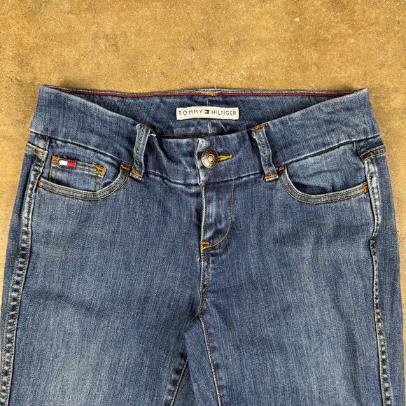 Vintage Y2K Tommy Hilfiger Women’s Jeans Size‎ 4 Blue Bootcut Flare Denim - Picture 2 of 14